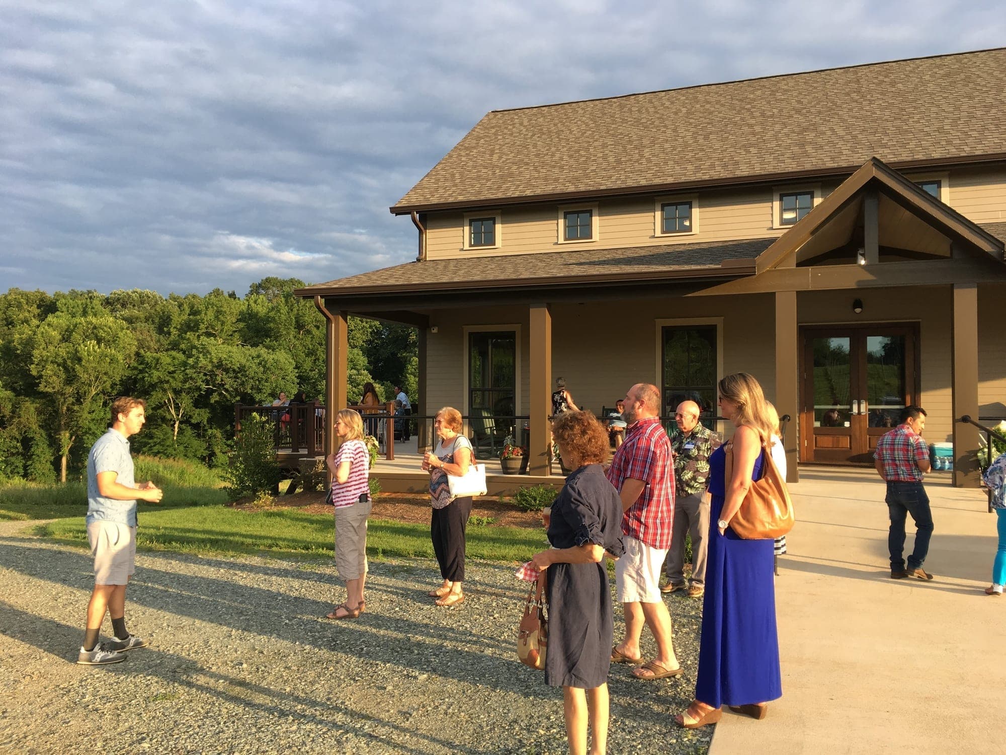 Guided group tasting at FireClay Cellars